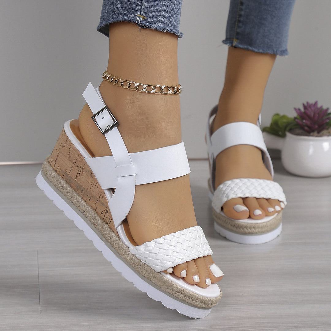 Dame Wedge-sandaletter med raffineret flettet design og komfortabelt fodseng Stilla