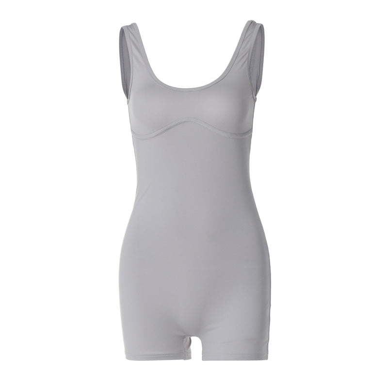 Dame Bodycon Jumpsuit med spaghettistropper og figursyet snit Stilla