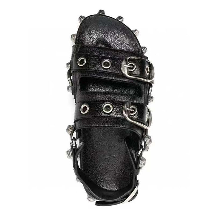 Femme Spids Platform Slide Sandaler Stilla