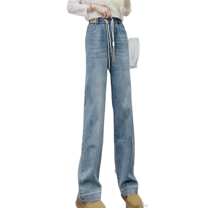 Dame Løst skåret jeans med elastisk talje og lige ben Stilla