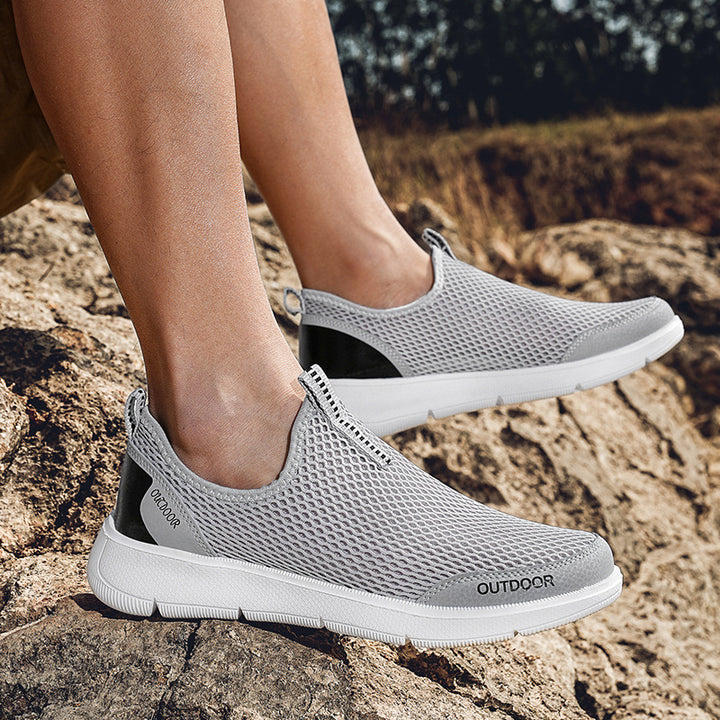 Herrer åndbare Outdoor Slip-On Sneakers Stilla