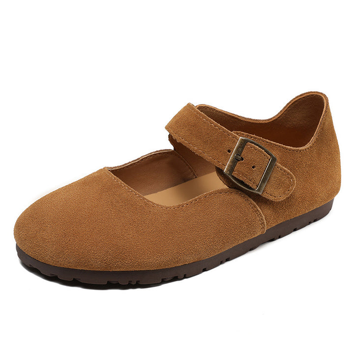 Kvinder Buckled Mary Jane Flats Stilla