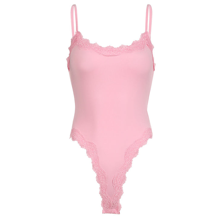 Dame body med elegante spidsdetaljer Skovae
