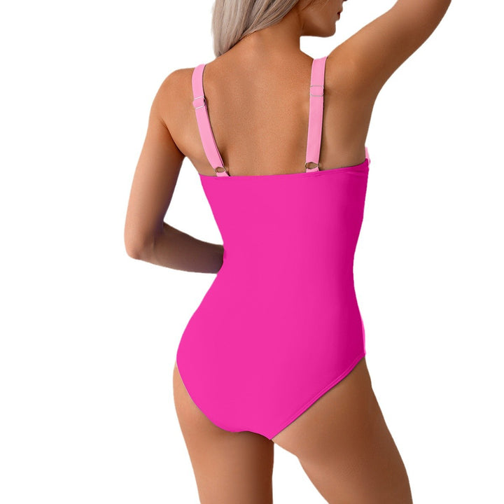 Dame badedragt med elegant bustier-look og sporty kontraster Stilla