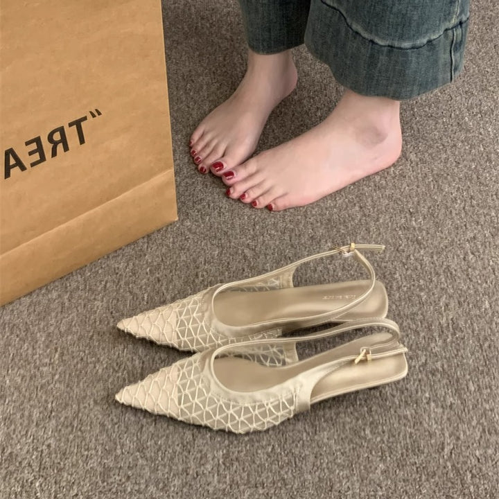 Dame Elegant Slingback Spidsede Balletsko Stilla