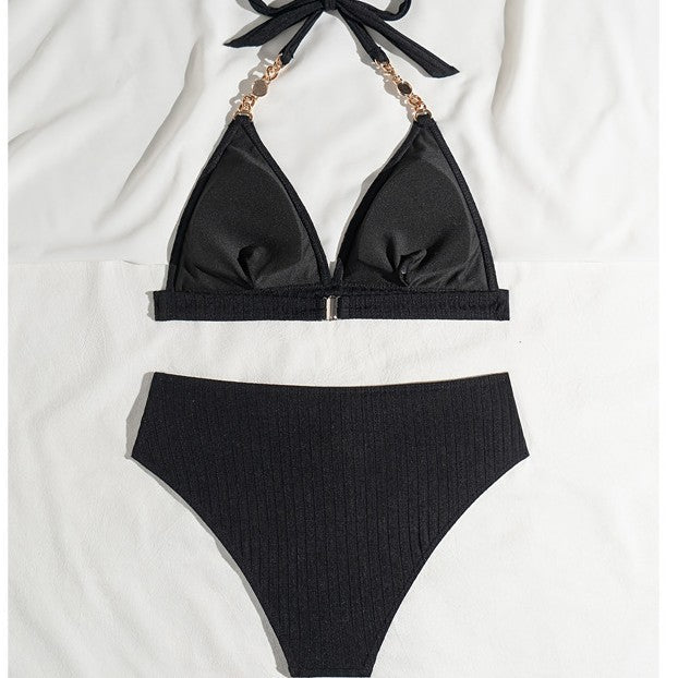 Dame bikini-sæt med elegante perleaccent og komfortabel pasform Stilla