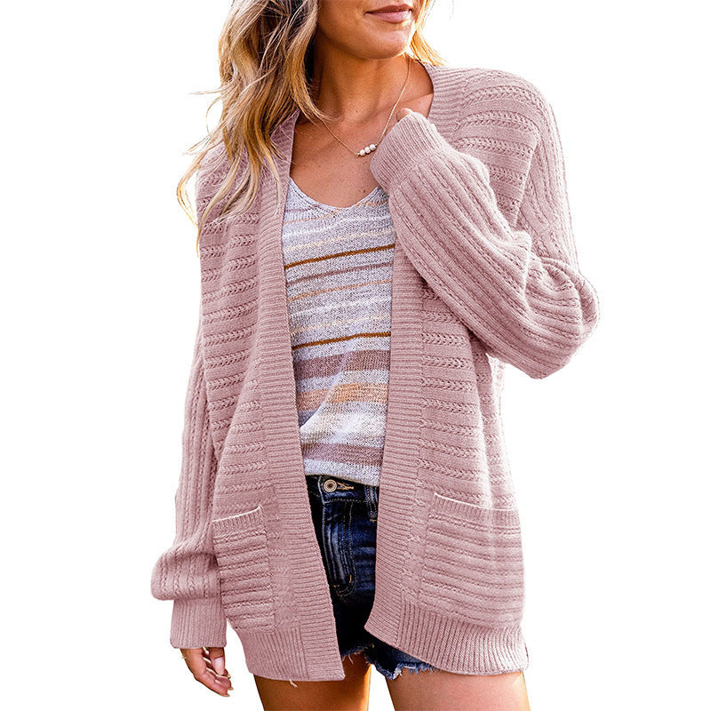 Kvindernes cardigan med tekstureret design og åben front Stilla