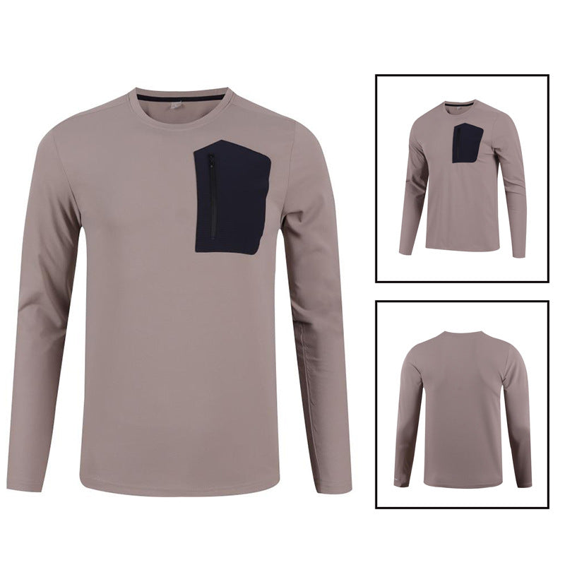 Herrer Funktions-langærmet skjorte med praktisk brystlomme og åndbart materiale Stilla