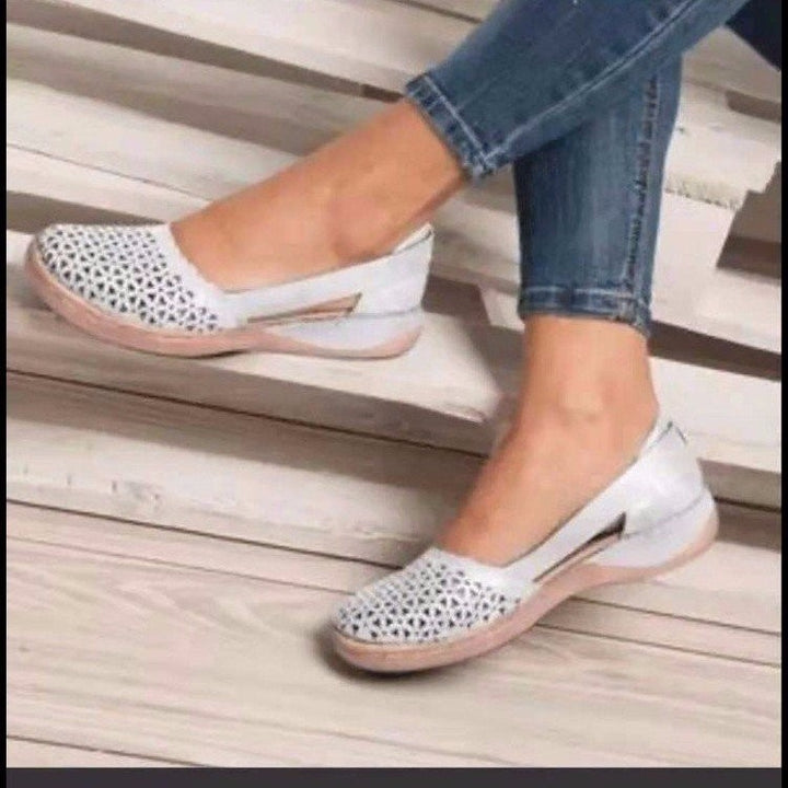 Dame Komfortable Ballerinas med åndbart overmateriale Stilla