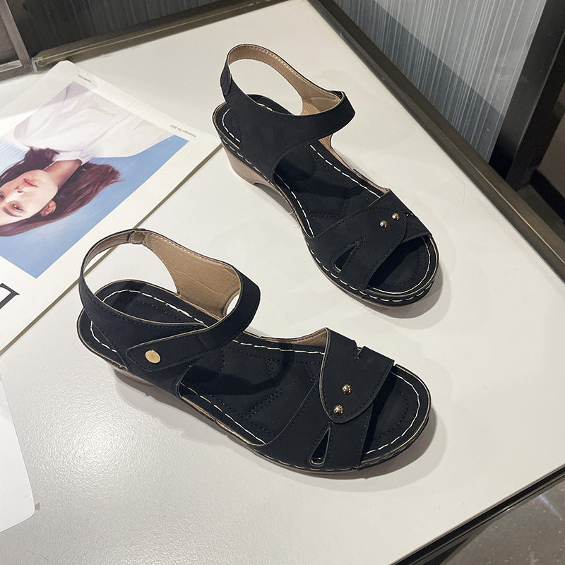Dame Komfortable Slingback Sandaler med moderne spænde dekoration Stilla