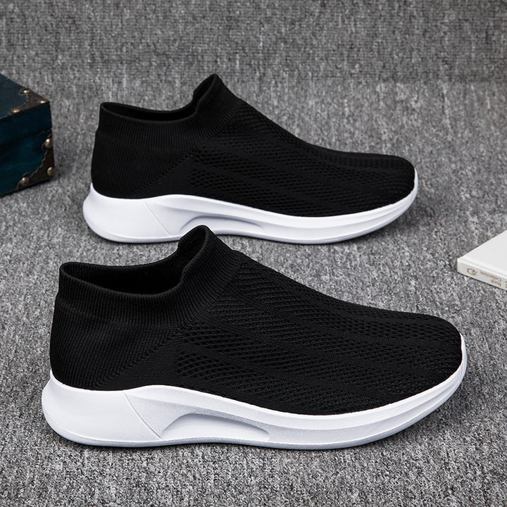 Herrer Åndbare Strik Slip-On Sneakers Stilla