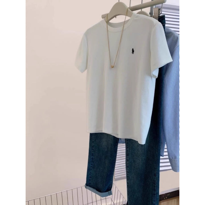 Herre Klassisk Rundhals Bomulds T-shirt Stilla