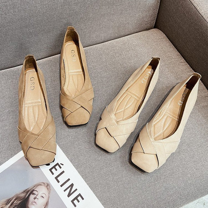 Dame Ballerinas med elegant knude-design og komfortabel indersål Stilla