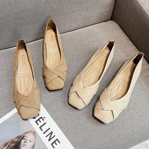 Dame Ballerinas med elegant knude-design og komfortabel indersål Stilla