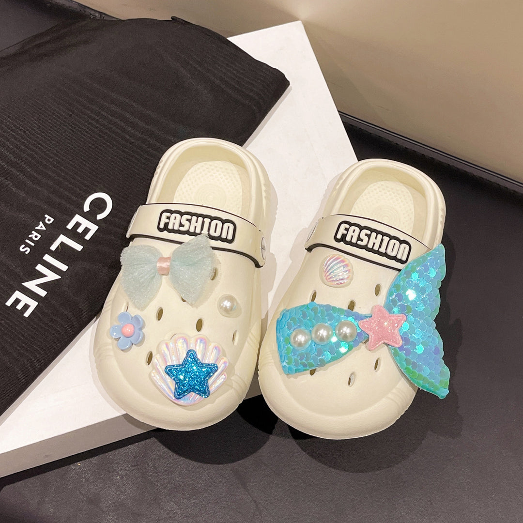 Dame Clogs med havfrue-motiv og glitrende accenter Stilla