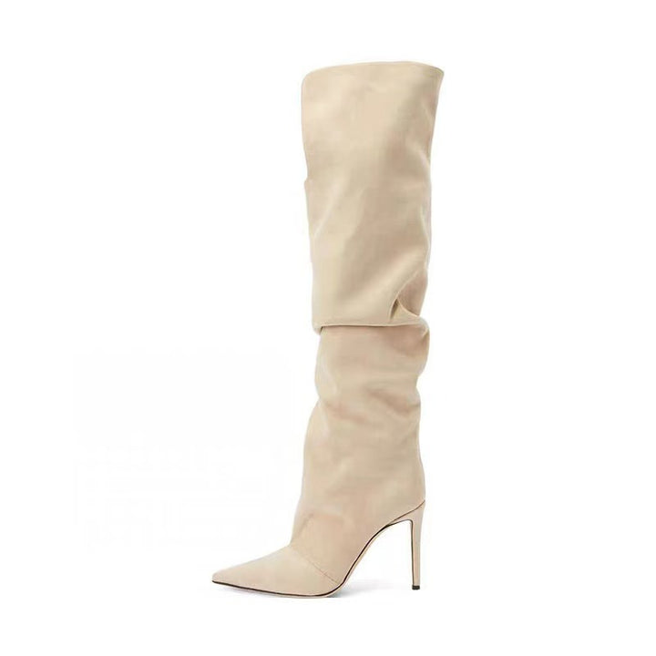 Femme Slouchy Over-knæet Stiletto Støvler Stilla