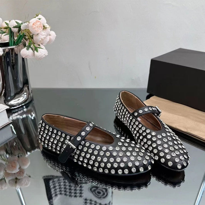 Femme Elegant Udsmykket Mary Jane Ballerinas Stilla