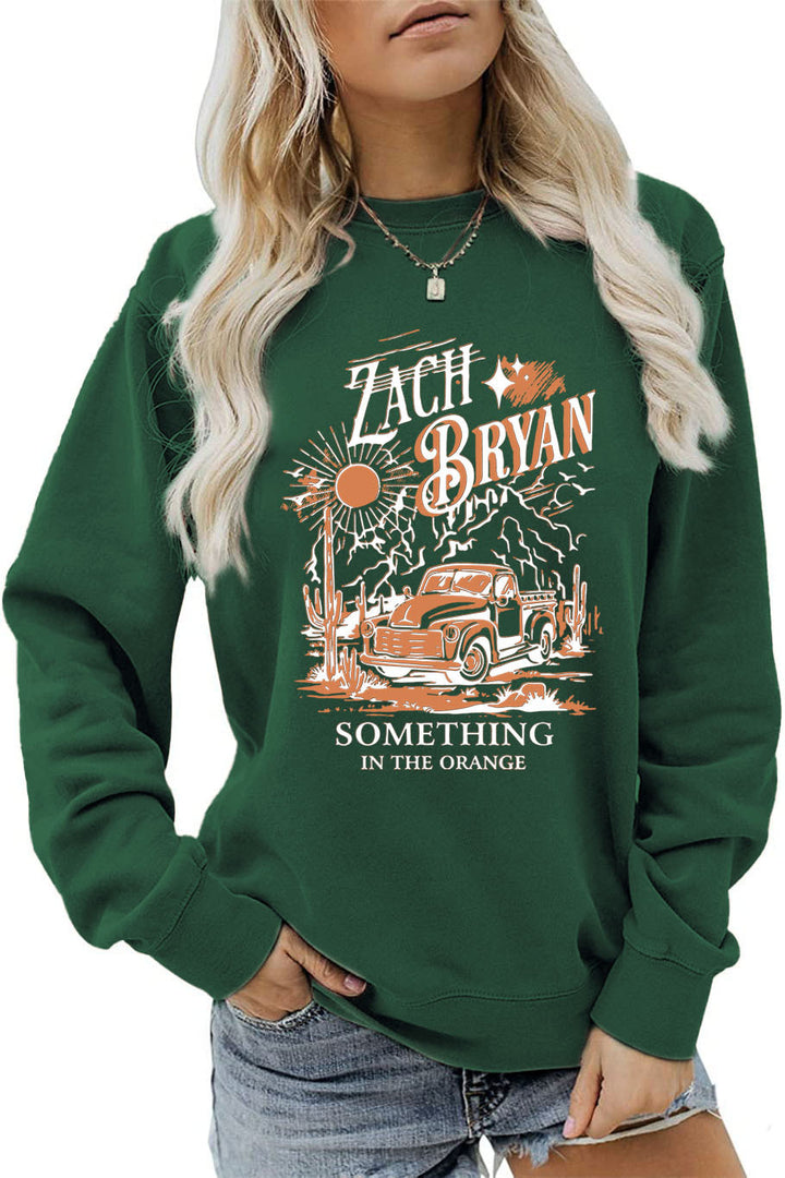 Kvinders sweatshirt med inspirerende vintage lastbil design Stilla