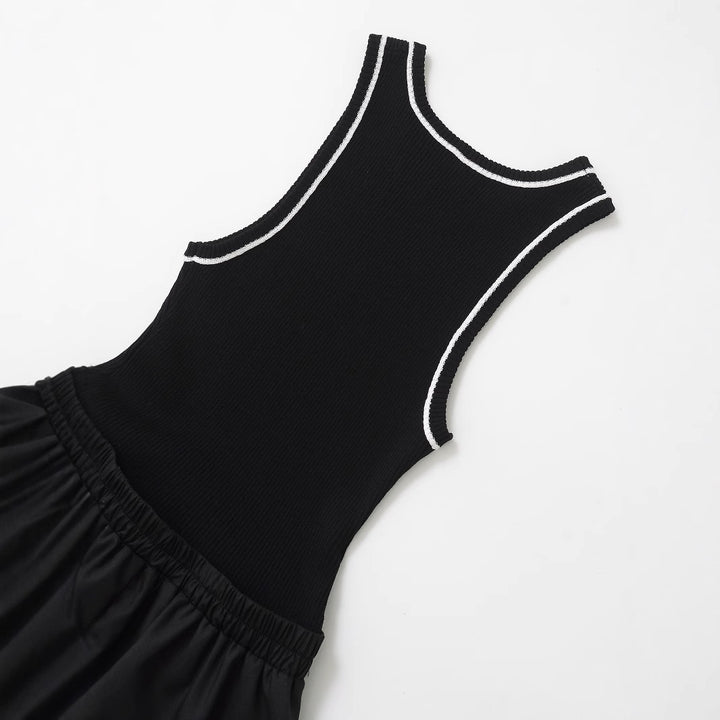 Dame Casual Maxi Kjole med høj Tanktop-design Stilla