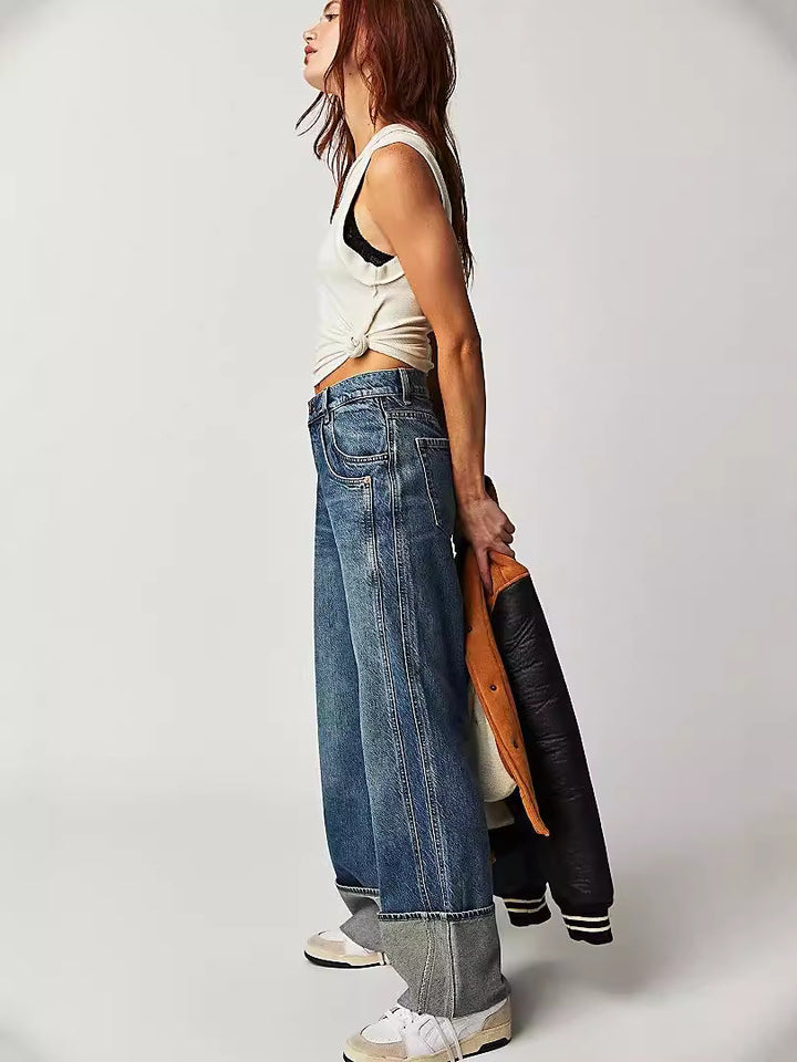 Dame Løst skåret jeans med moderne kant og afslappet pasform Stilla