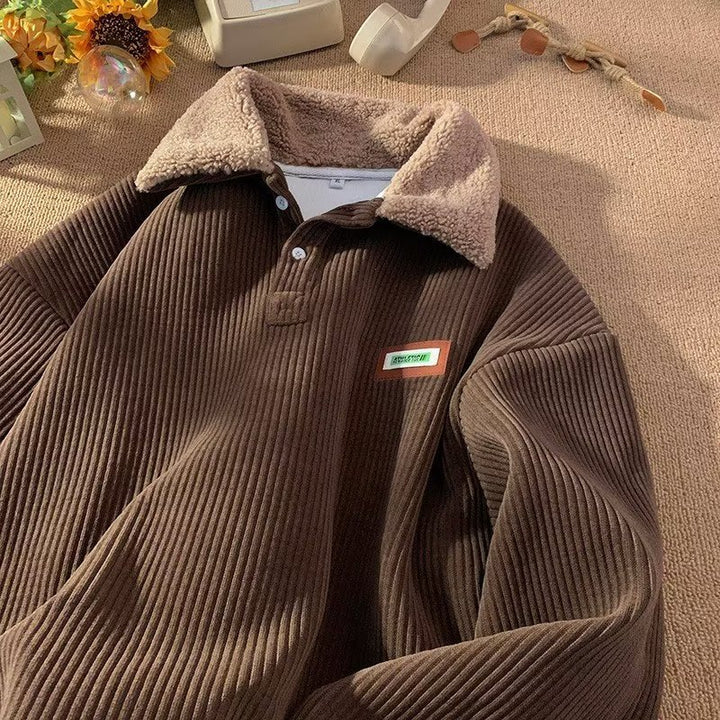 Damer hyggelig sweater med høj krave og struktureret ribdesign Stilla