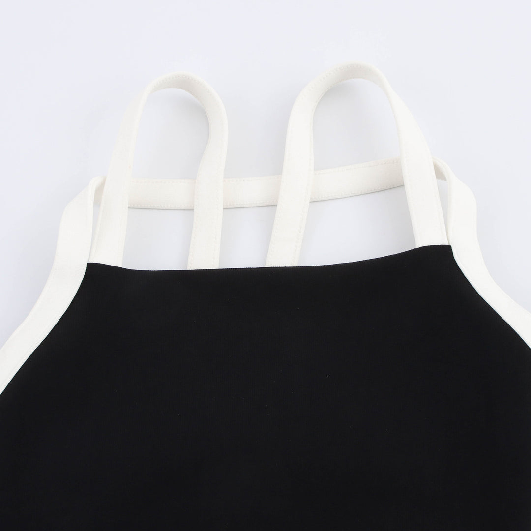 Femme Elegant Slip Maxi Kjole med justerbare stropper Stilla