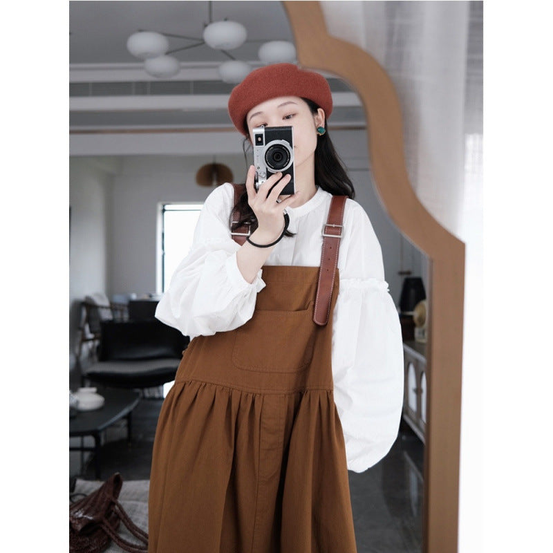 Femme Justerbare Strop Maxi Kjole Stilla