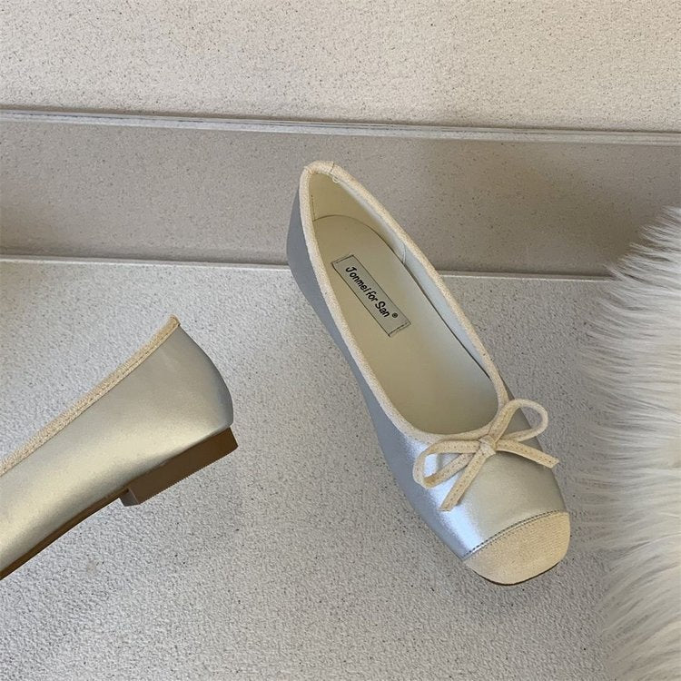 Dame Ballerinas med elegant sløjfe-design og ædel fodseng Stilla