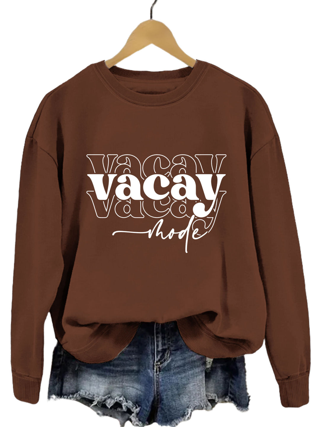 Kvinders sweatshirt med afslappet tekst og afslappet pasform Stilla