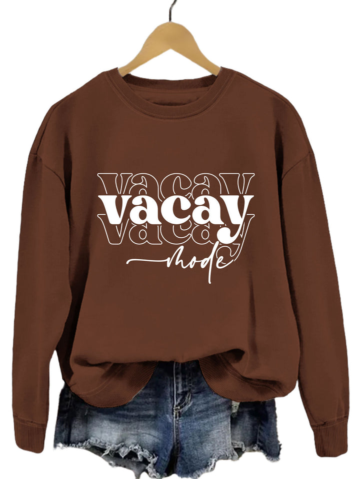 Kvinders sweatshirt med afslappet tekst og afslappet pasform Stilla