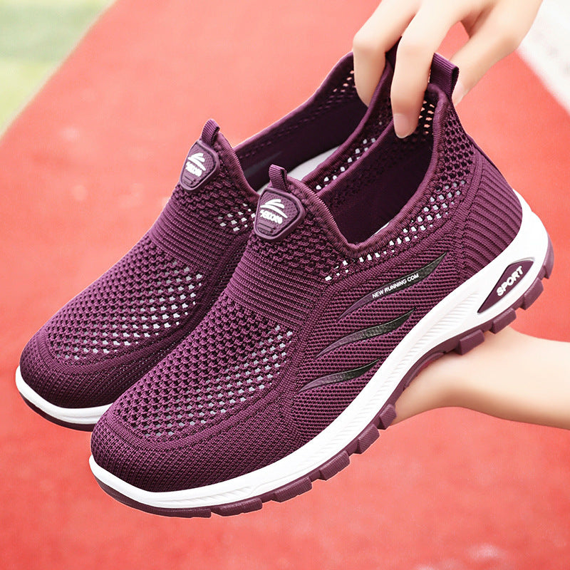 Dame Åndbare Slip-On Løb Sneakers med Stødabsorberende Design Stilla