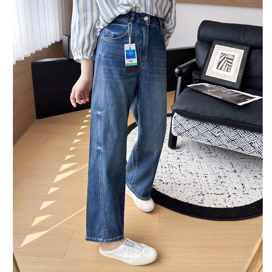Dame Højtaljede Mom-Jeans Stilla