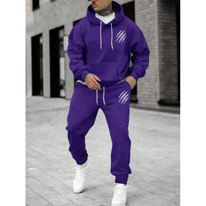 Herre tracksuit med moderne grafisk design og praktiske lommer Skovae