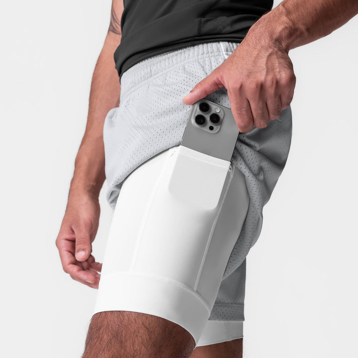Herrer Sporty Korte Løbbukser med åndbart Mesh-materiale Stilla