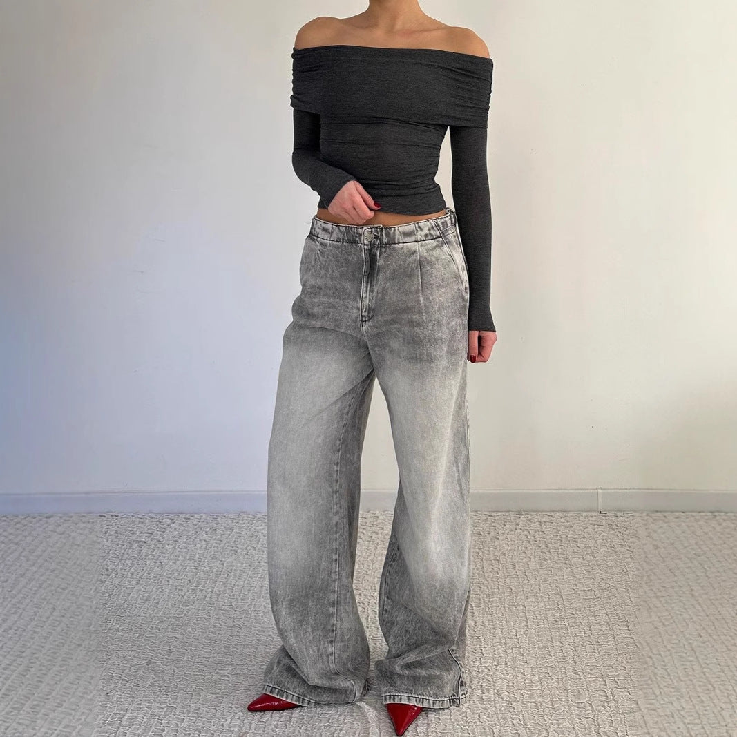 Kvinders casual jeans med løs pasform Stilla