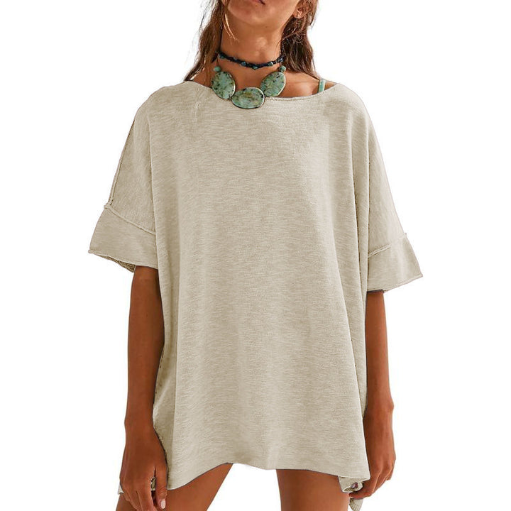 Dame Oversized Afslappet Fit T-Shirt Stilla