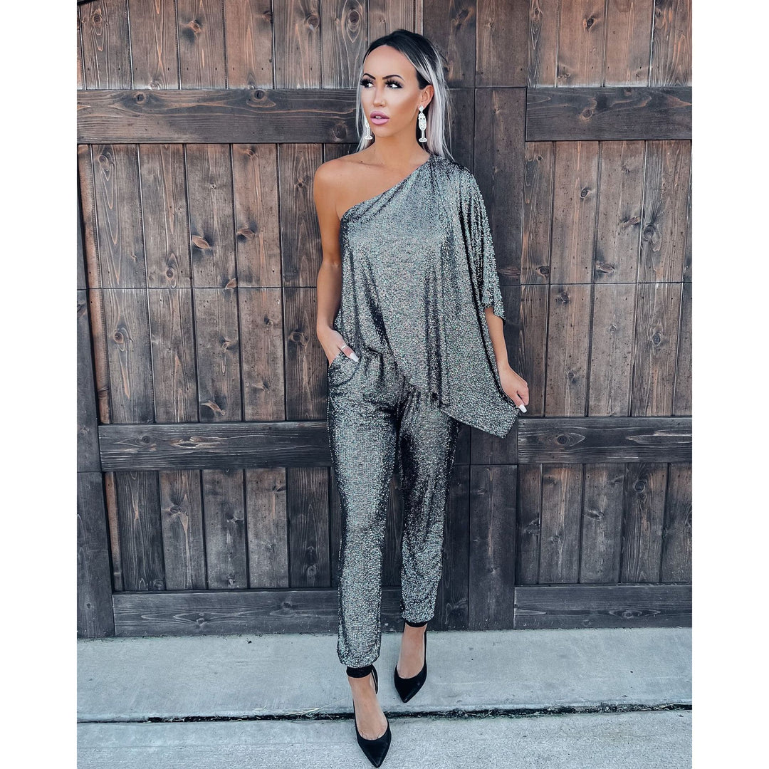 Dame Glitrende Én-delt Outfit Stiila
