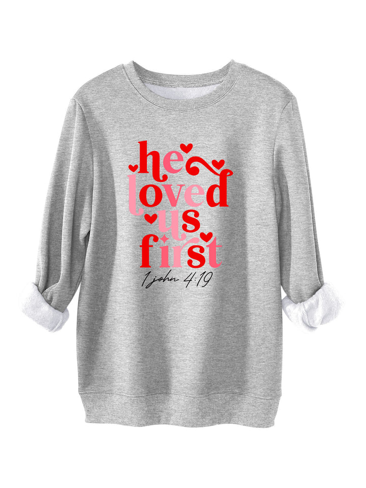 Dame sweatshirt med venligt slogan og afslappet pasform Stilla