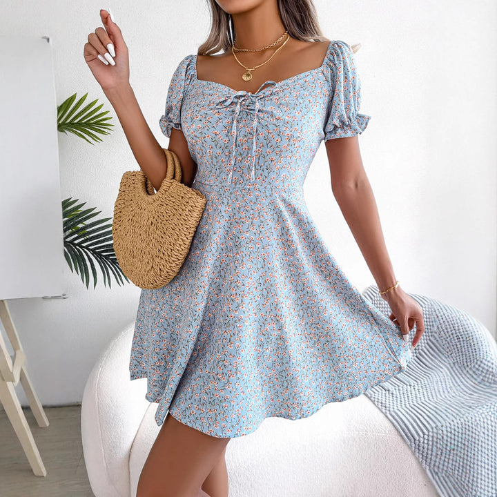 Dame Sommerkjole med blomsterdesign Stilla