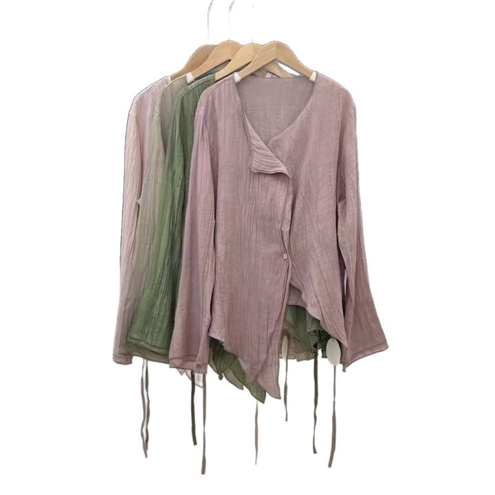 Femme Let lagbluse med åbent forrestykke Stilla