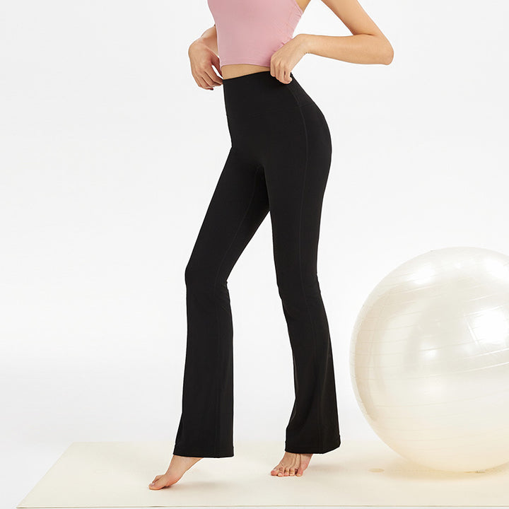 Dame Flared Sportleggings med høj talje og åndbart materiale Stilla