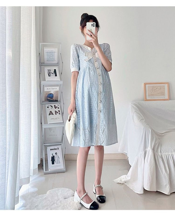 Femme Elegante Knap-Up Kjole Stilla