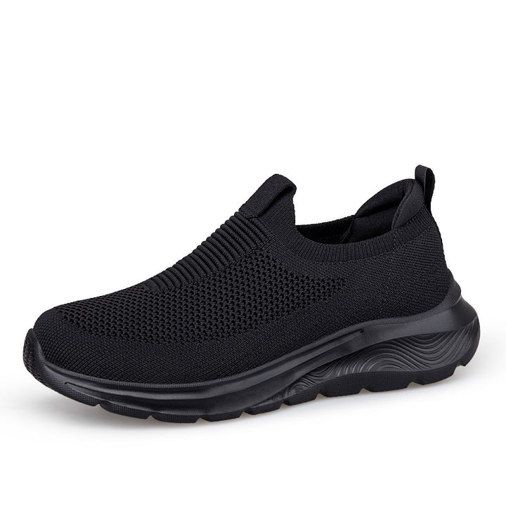 Dame Slip-On Sport Sneakers med åndbart strikdesign Stilla