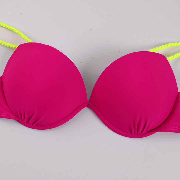 Dame bikini-sæt med innovative stropper og høj talje Stilla
