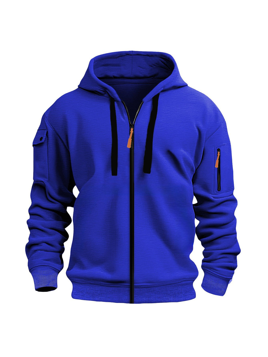 Herre hoodie jakke med funktionelle lynlås lommer og moderne snit Skovae