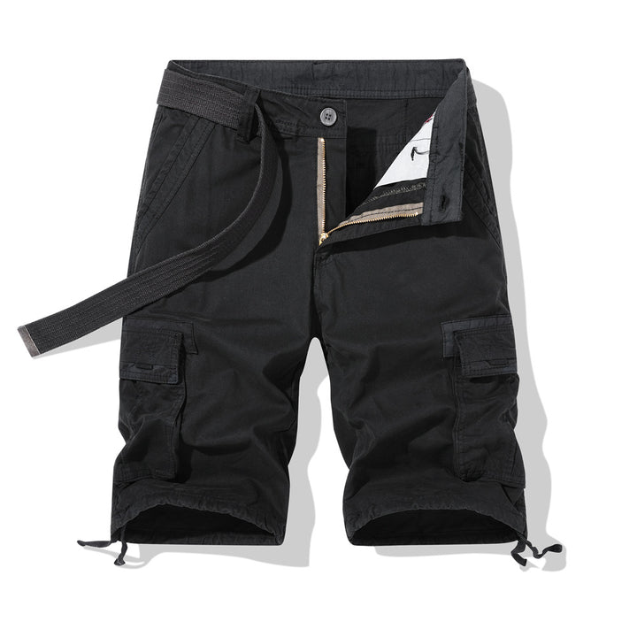Herrer Cargo-Shorts med multifunktionelle lommer og justerbar talje Stilla