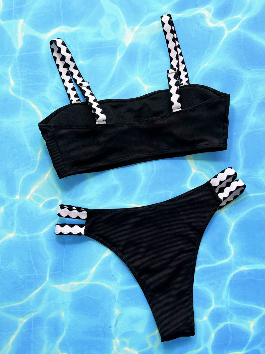Frau Højtydende Rib-Bikini-Sæt Stilla