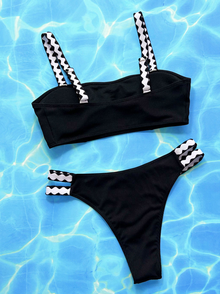 Frau Højtydende Rib-Bikini-Sæt Stilla
