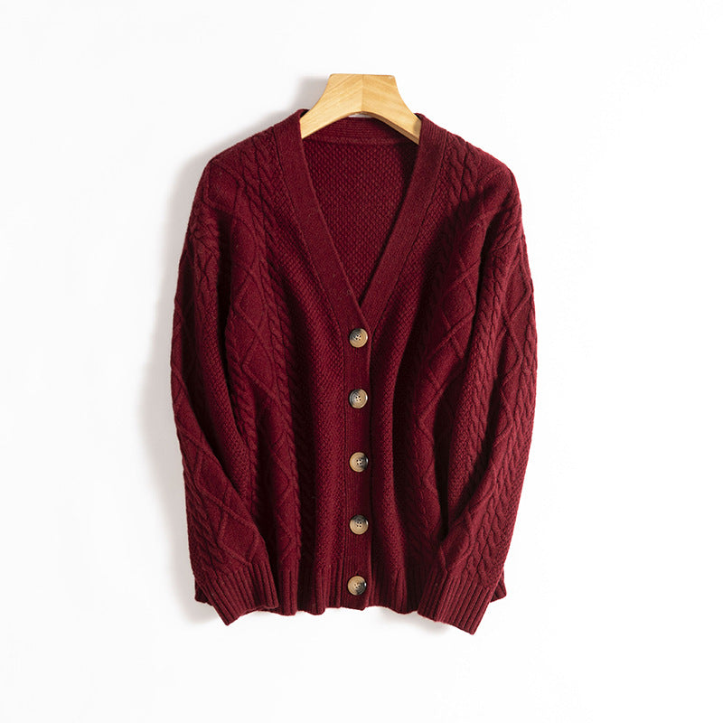 Femme Chunky Strikjakke Stilla