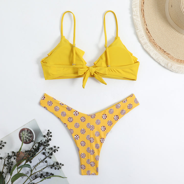 Dame Flirty Ruffle Bikini Sæt Stilla